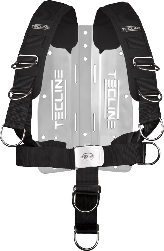 Harness Tecline Komfort (einstellbar) mit 3 mm Edelstahl-Backplate [Scubatech] 1